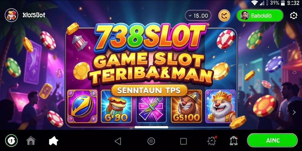 Screenshot gameplay 738SLOT menampilkan slot dan elemen TPS yang dinamis.