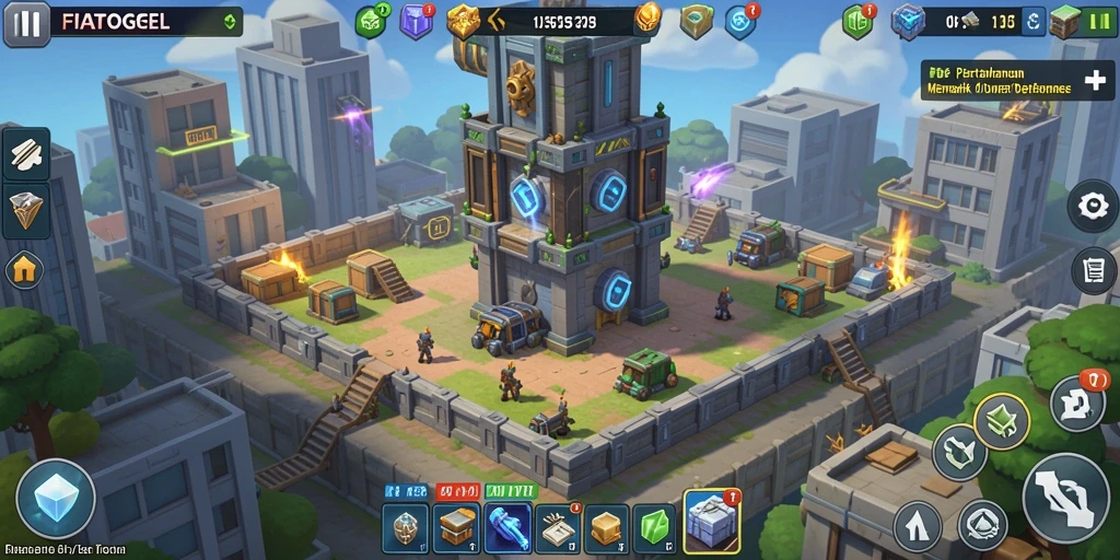 Gameplay seru Tower Defense dengan menara yang beragam.