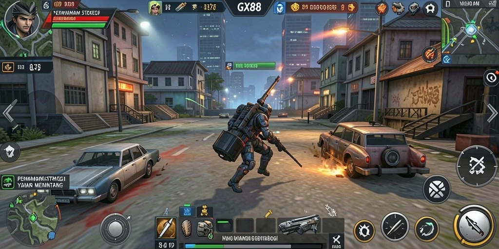 Tampilan gameplay GX88 yang mendebarkan dan penuh strategi.