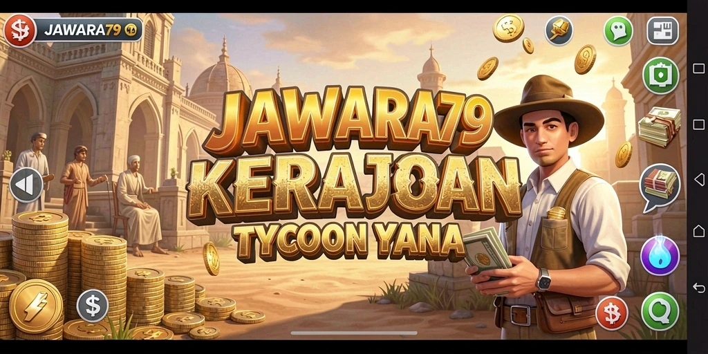 Tampilan gameplay seru di JAWARA79 dengan berbagai pilihan bisnis.
