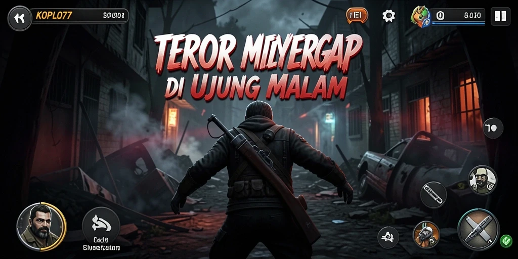 Screenshot menampilkan suasana mencekam dari gameplay KOPLO77.