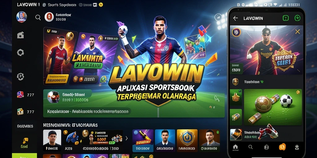 Screenshot utama LAVOWIN menampilkan antarmuka taruhan yang menarik dan informatif.