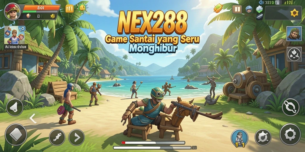 Tampilan gameplay NEX288 yang menghibur dan penuh warna.