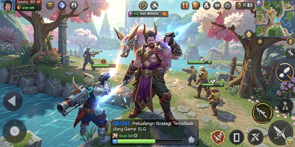 Screenshot gameplay <strong>QQ1221</strong> menampilkan pertempuran strategi yang mendebarkan.