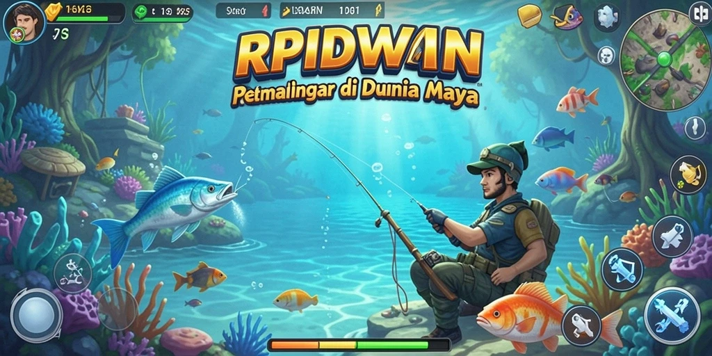 Tangkapan ikan yang menakjubkan dalam gameplay RPIDWIN.