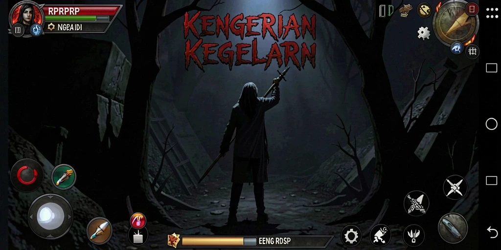 Screenshot menampilkan gameplay ketegangan dan kengerian RPRPRP.