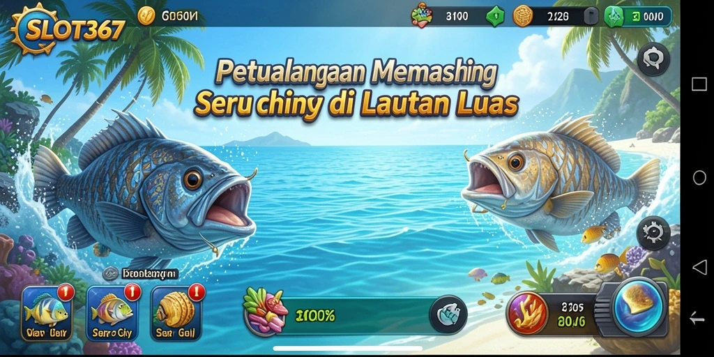 Tampilan gameplay SLOT367 yang memukau saat memancing.