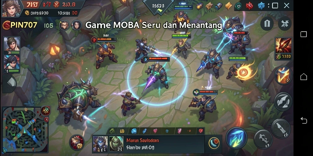 Tampilan gameplay seru dan menegangkan dalam SPIN707.