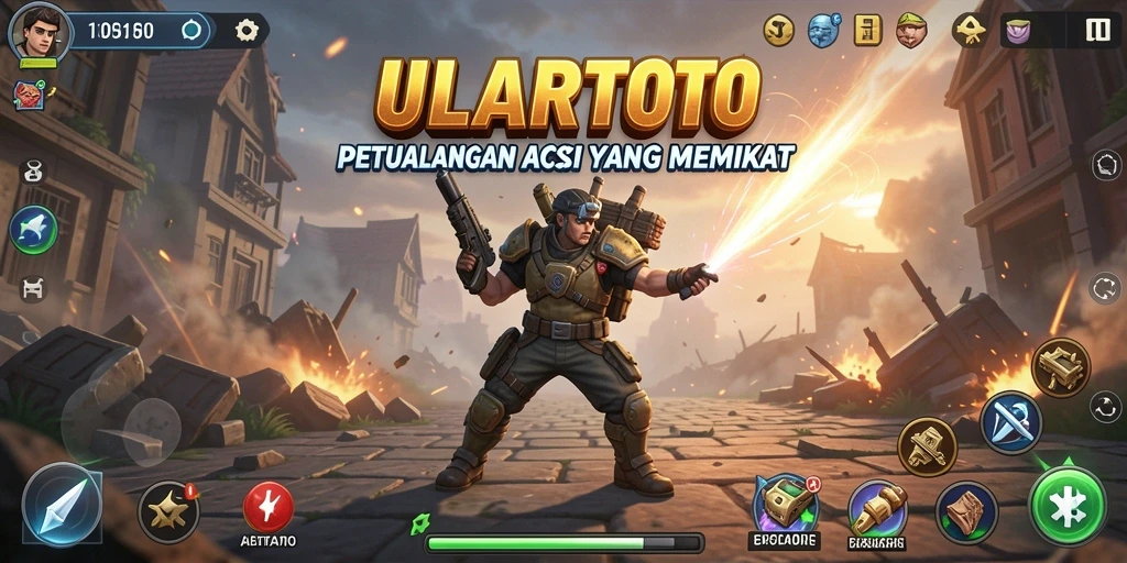 Tampilan menarik dari gameplay ULARTOTO dengan aksi seru.